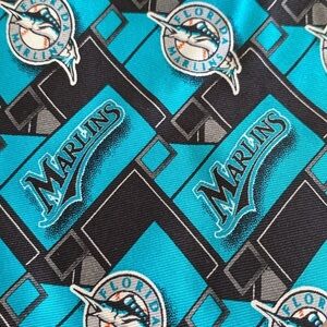 Florida Marlins Diagonal Silk Tie